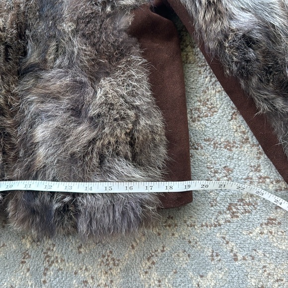 Vintage Racoon Fur and Suede Jacket - Picture 5 of 10